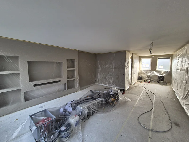 Latex Spuiten Uithoorn - Hoofddorp - Latex Spuiten - Woonkamer - Voorbereiding